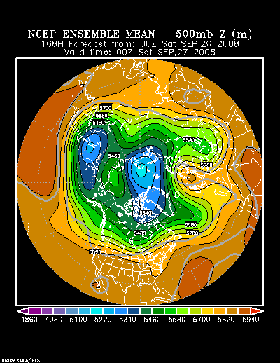 NCEP Ensemble forecast product