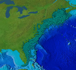 USGSWH Sample Locations in the Index to Marine and Lacustrine Geological Samples