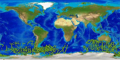 ARF/FSU Sample Locations in the Index to Marine and Lacustrine Geological Samples