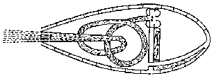 drawing of tsiolkovsky rocket design