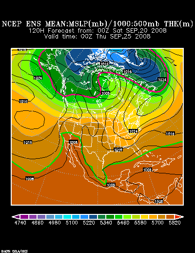 NCEP Ensemble forecast product