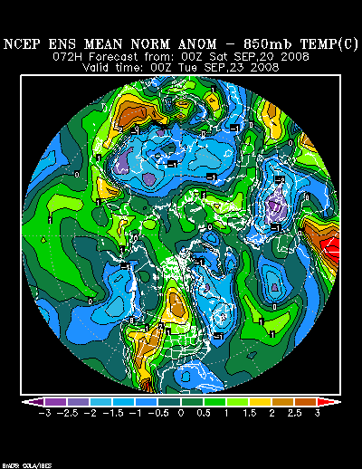 NCEP Ensemble forecast product