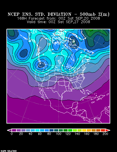 NCEP Ensemble forecast product