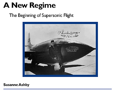 the cover of A New Regime with a picture of Chuck Yeager next to  the x-1