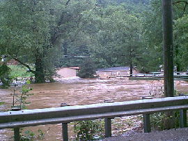 Flooding Damage near Oceana, WV - July 9th, 2001