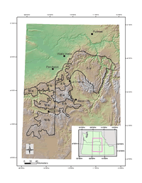 A seed zone map for the area around Walla Walla, Washington; and Pendleton and Baker City, Oregon.