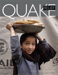 Cover of the USAID publication 'Pakistan Quake Relief.'  Click to download