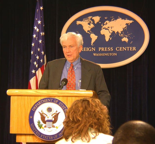 Charles R. Snyder, Senior Representative on Sudan briefs at Foreign Press Center on the Sudan Comprehensive Peace Accord.