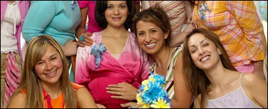 Photo: Women at a baby shower.