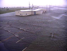 Hurricane Gustav lashes Michoud Assembly Facility