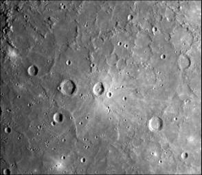 Uncratered Area on Mercury