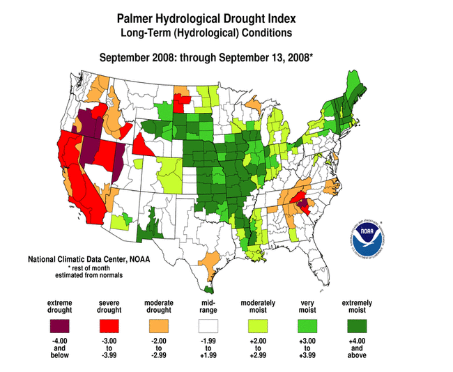 Week Ending September 13, 2008