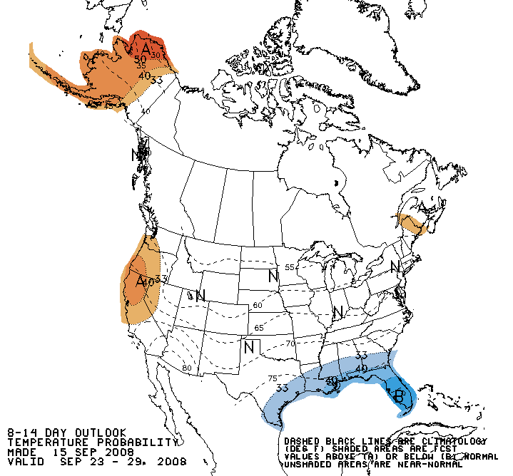 CPC 8-14 Day Temperature Outlook