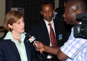 FAS Associate Administrator Constance Jackson during interview with Ghana’s TV3 News.