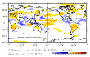 Image of June-August OLR Anomalies