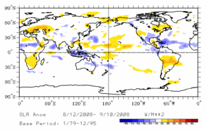 Image of August OLR Anomalies
