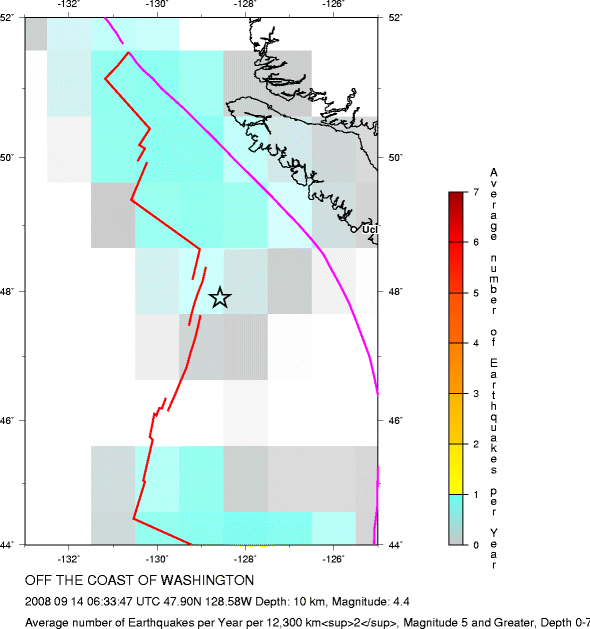 Earthquake Density Map,Shallow Earthquakes: Depth 0-70 km