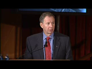 <b>7. NASA Administrator's HST Mission Announcement:</b> NASA Administrator Dr. Michael Griffin announces the official approval for the Hubble Space Telescope Servicing Mission 4 (SM4) on October 31, 2006. Concerns for crew safety following the Space Shuttle Columbia disaster fueled an earlier decision to cancel this fourth and final servicing mission. This decision to go forward with Service Mission 4 is based on the success of shuttle flights, STS-114, STS-115 and STS-121, as well as engineering and safety risk analysis.