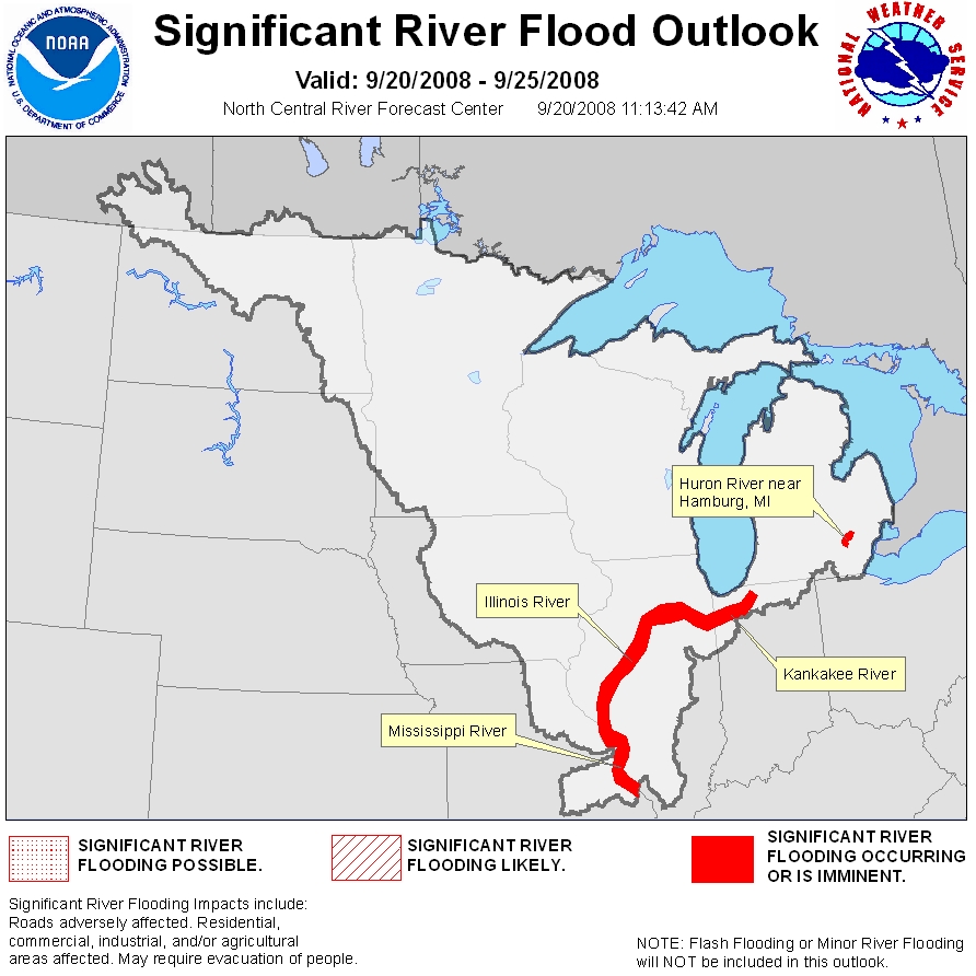 NCRFC Significant Flood Potential image