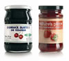 'Foodex' jam before (left) and after (right) branding assistance