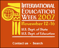 Logo: International Education Week 2007