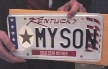 Kentucky Gold Star Mother License Plate Personalized "My Son"