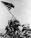 Flag-Raising on Iwo Jima During World War II