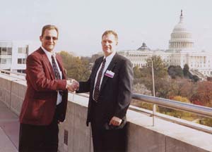 Keystone Safety Coordinator, Dave Landis and IUP Consultant, Mark McGahen