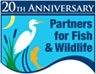 20th Anniversary Partners for Fish & Wildlife Logo