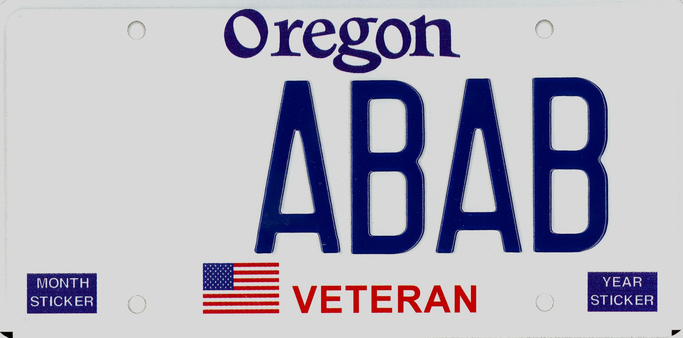 Veterans Recognition License Plate