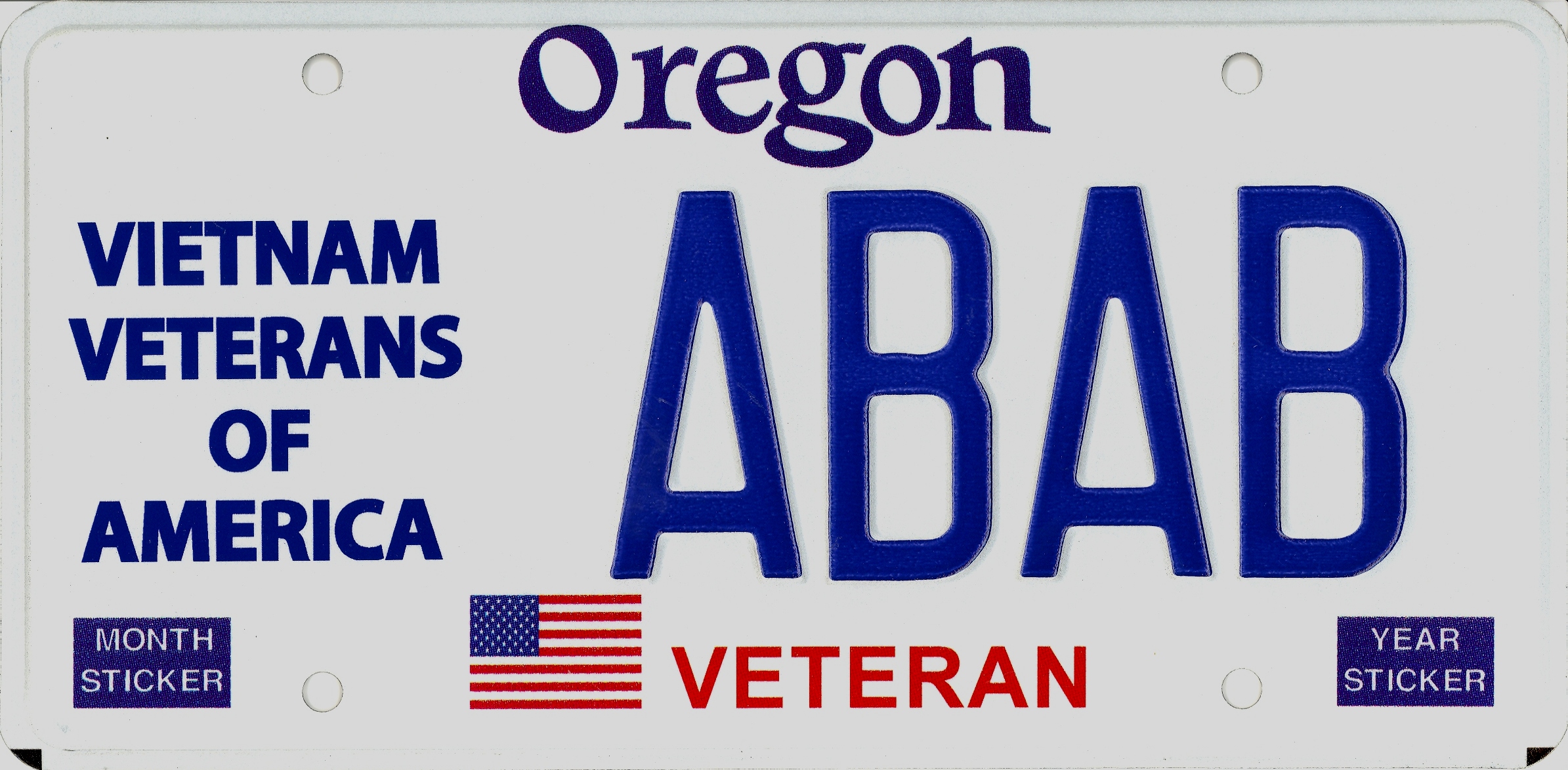 Vietnam Veterans of America License Plate