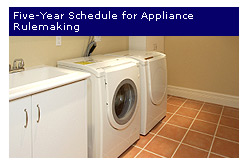 Five-Year Schedule for Appliance Rulemaking