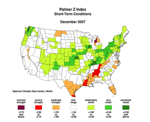 Map showing Palmer Z Index