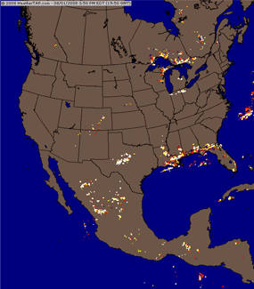 Real-time lightning in RadarLab HD