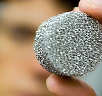 For commercial application, Argonne's deNOx catalyst could be mounted on metallic foam