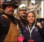 Photo: Fire fighters with Emergency Medical Services provider.