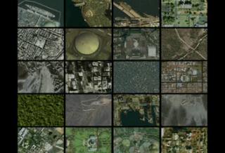 Great Zoom Mosaic:  Zoom out of twenty different locations simultaneously.