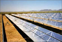 Photo of a solar water heating system in Arizona.