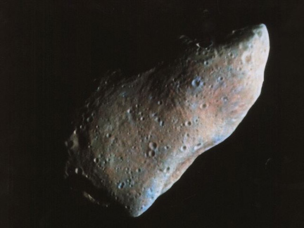 Asteroid 951 Gaspra obtained by the Galileo spacecraft