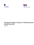 Principal Findings: Survey on FAA-Sponsored Safety Seminars