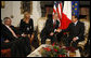 President George W. Bush and Italian Prime Minister Silivo Berlusconi shake hands as they meet Thursday, June 12, 2008, at the Villa Madama in Rome. White House photo by Eric Draper