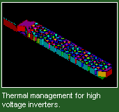 Photo of thermal management for high voltage inverters.