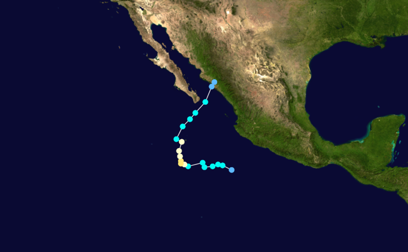 Hurricane Paul Track