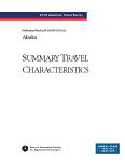 American Travel Survey (ATS) 1995 - State Summary Travel Characteristics: Alaska