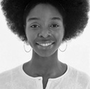 Photo of young lady with an afro hairstyle