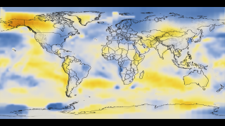 Global Temperature Anomalies averaged from 1976 to 1980.