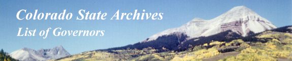 Colorado State Archives List of Governors Page Banner