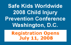 Call for Abstracts for the Safe Kids Worldwide 2008 Child Injury Prevention Conference