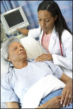 Photo: Doctor with her patient