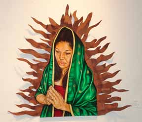 Painting of the Virgin de Guadalupe